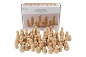 Träleksaker - Creativ Company Wooden Shapes 5-8cm - 90 pcs. - 544184