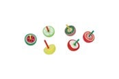 Leksaker - Duckiez Wooden Spinning Top Fruit Theme - 8805