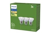 Glödlampor - Philips LED-glödlampa Ultra Efficient 2,1W/827 (50W) 36° 3-pack GU10 - 929003634693