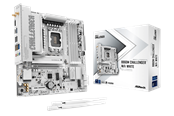 Moderkort - ASRock B860M Challenger WiFi White Moderkort - Intel B860 - Intel LGA1851 - DDR5 RAM - Micro-ATX - 90-MXBUQ0-A0UAYZ