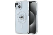 Mobile - Covers & Cases - Karl Lagerfeld IML Metal Karl Head MagSafe Case for iPhone 15 Plus White - 3666339284053