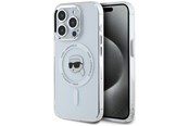 Mobile - Covers & Cases - Karl Lagerfeld IML Metal Karl Head MagSafe Case for iPhone 15 Pro Max White - 3666339284077