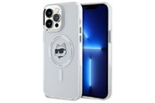 Mobile - Covers & Cases - Karl Lagerfeld IML Metal Choupette Head MagSafe Case for iPhone 14 Pro Max - White - 3666339284176