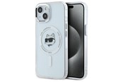 Mobile - Covers & Cases - Karl Lagerfeld IML Metal Choupette Head MagSafe iPhone 15 Plus Case - White - 3666339284190