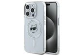 Mobile - Covers & Cases - Karl Lagerfeld IML Metal Choupette Head MagSafe Case for iPhone 15 Pro Max - White - 3666339284213