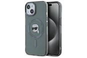 Mobile - Covers & Cases - Karl Lagerfeld KLHMP15SHLSKIK iPhone 15 6.1" black/black hardcase IML Metal Karl Head MagSafe - 3666339284466