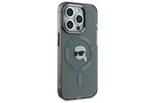 Mobile - Covers & Cases - Karl Lagerfeld KLHMP15LHLSKIK iPhone 15 Pro 6.1" black/black hardcase IML Metal Karl Head MagSafe - 3666339284480