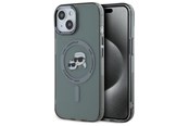 Mobile - Covers & Cases - Karl Lagerfeld KLHMP15SHLSKCK iPhone 15 6.1" black/black hardcase IML Metal Karl&Choupette Head MagSafe - 3666339284749