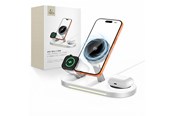 Mobile - Adapters & Chargers - Tech-Protect A51 MagSafe 3in1 25W QI2.2 Wireless Charger - White - 5906302392971
