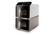 Andra köksapparater - Philips 4000 Series NA462 - double hot air fryer - silk beige/white - NA462/80