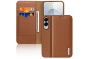 Mobile - Covers & Cases - Dux Ducis Hivo Case for Samsung Galaxy S25 Edge with Flip and RFID Protection - Brown - 6971824157857