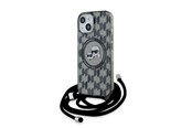 Mobile - Covers & Cases - Karl Lagerfeld IML Crossbody Monogram Karl & Choupette Head MagSafe Case for iPhone 15 / 14 / 13 - Black - 3666339286422