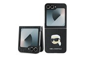 Mobile - Covers & Cases - Karl Lagerfeld Saffiano Monogram Case for Samsung Galaxy Z Flip 6 - Black - 3666339322441