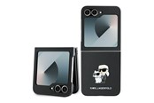 Mobile - Covers & Cases - Karl Lagerfeld Saffiano Metal Pin Case for Samsung Galaxy Z Flip 6 - Black - 3666339322502