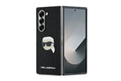Mobile - Covers & Cases - Karl Lagerfeld Saffiano Monogram Head Pin Case for Samsung Galaxy Z Fold 6 - Black - 3666339322540