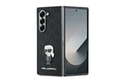 Mobile - Covers & Cases - Karl Lagerfeld Saffiano Ikonik Pin Case for Samsung Galaxy Z Fold 6 - Black - 3666339322588