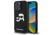 Mobile - Covers & Cases - Karl Lagerfeld Silicone Case Heads Print MagSafe for iPhone 16 Pro - Black - 3666339319540