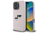 Mobile - Covers & Cases - Karl Lagerfeld Silicone Nauble Heads Print MagSafe Case for iPhone 16 Pro Max - Pink - 3666339319595