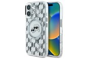 Mobile - Covers & Cases - Karl Lagerfeld IML Monogram Karl & Choupette Head MagSafe iPhone 16 Case - Clear - 3666339318482