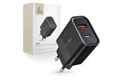 Mobile - Adapters & Chargers - Tech-Protect C30W Mains Charger USB-C PD 30W / USB-A QC 3.0 - Black - 9589046926808