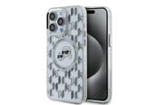 Mobile - Covers & Cases - Karl Lagerfeld IML Monogram Karl & Choupette Head MagSafe iPhone 15 Pro Case - Clear - 3666339285326