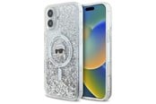Mobile - Covers & Cases - Karl Lagerfeld Liquid Glitter Karl Head Magsafe Case for iPhone 16 Plus - Clear - 3666339319175