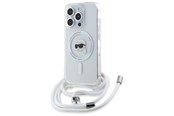 Mobile - Covers & Cases - Karl Lagerfeld Crossbody IML Karl Head Magsafe Case for iPhone 16 Pro - Clear - 3666339320546