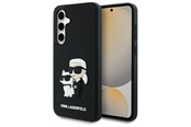 Mobile - Covers & Cases - Karl Lagerfeld 3D Rubber Karl&Choupette Case for Samsung Galaxy S24 FE - Black - 3666339386399