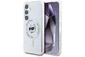 Mobile - Covers & Cases - Karl Lagerfeld Button Choupette Head Printed Logo MagSafe Samsung Galaxy S25 white - 3666339449896