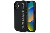 Mobile - Covers & Cases - Karl Lagerfeld HC 3D Rubber Elongated Glitter iPhone 16 Case - Black - 3666339357009