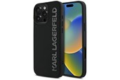 Mobile - Covers & Cases - Karl Lagerfeld HC 3D Rubber Elongated Glitter iPhone 16 Pro Case - Black - 3666339357023
