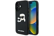 Mobile - Covers & Cases - Karl Lagerfeld HC 3D Rubber Double Heads iPhone 16 Case - Black - 3666339402167