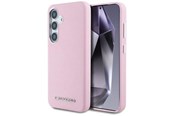 Mobile - Covers & Cases - Karl Lagerfeld Saffiano Full Wrapped Elongated Metal Logo MagSafe Case for Samsung Galaxy S25 - Pink - 3666339450267