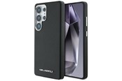 Mobile - Covers & Cases - Karl Lagerfeld Saffiano Full Wrapped Elongated Metal Logo MagSafe Case for Samsung Galaxy S25 Ultra - Black - 3666339450250