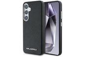Mobile - Covers & Cases - Karl Lagerfeld Saffiano Full Wrapped Elongated Metal Logo MagSafe Case for Samsung Galaxy S25+ - Black - 3666339450243