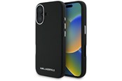 Mobile - Covers & Cases - Karl Lagerfeld Saffiano Full Wrapped Elongated Metal Logo MagSafe Case for iPhone 16 - Black - 3666339359447