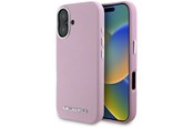 Mobile - Covers & Cases - Karl Lagerfeld Saffiano Full Wrapped Elongated Metal Logo MagSafe iPhone 16 Case - Pink - 3666339359621