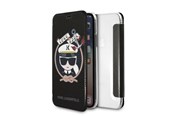 Mobile - Covers & Cases - Karl Lagerfeld Signature Glitter iPhone X/Xs Case - Black - 3700740413623