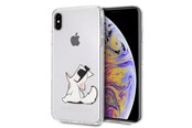 Mobile - Covers & Cases - Karl Lagerfeld Choupette Fun iPhone Xs Max Case - Transparent - 3700740436004