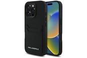 Mobile - Covers & Cases - Karl Lagerfeld HC Grained PU Cardslot Metal Elong iPhone 16 Pro Case - Black - 3666339355425