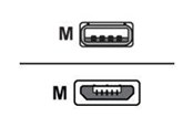 USB-kabel - Zebra - USB cable - USB to Micro-USB Type B - 1.8 m - P1063406-045