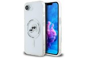 Mobile - Covers & Cases - Karl Lagerfeld IML Metal Karl & Choupette Heads MagSafe iPhone 16e Case - White - 3666339453701