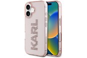 Mobile - Covers & Cases - Karl Lagerfeld IML Rhinestones Logo iPhone 16 Case - Pink - 3666339356828