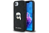 Mobile - Covers & Cases - Karl Lagerfeld Monogram Karl Head Pin iPhone 16e Case - Black - 3666339453657