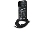 Mobile - Covers & Cases - Karl Lagerfeld Crossbody Grained Pattern & Logo Case for iPhone 16 - Black - 3666339467982
