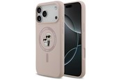 Mobile - Covers & Cases - Karl Lagerfeld Silicone Karl&Choupette Ring MagSafe Case for iPhone 17 Pro Max - Pink - 3666339549442