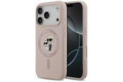 Mobile - Covers & Cases - Karl Lagerfeld Silicone Karl&Choupette Ring MagSafe Case for iPhone 17 Pro - Pink - 3666339549435