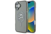 Mobile - Covers & Cases - Karl Lagerfeld IML Metal Karl&Choupette Head MagSafe Case for iPhone 16 Plus - Black - 3666339318253