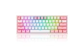 Tangentbord - REDRAGON K616-RGB Fizz Pro Pink - US layout - US International - Rosa - K616-RGB-Pink