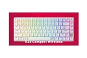Tangentbord - Cherry XTRFY K33 G8D-2403 - keyboard - 75% compact - QWERTY - Pan Nordic - white Input Device - Gaming Tangentbord - Nordisk - Vit - G8D-24030PAAPN-0